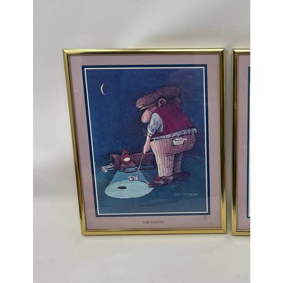 Gary Patterson THE FANATIC 10x8 Art Print Thought Factory Humorous Golf Framed - Picture 4 of 9
